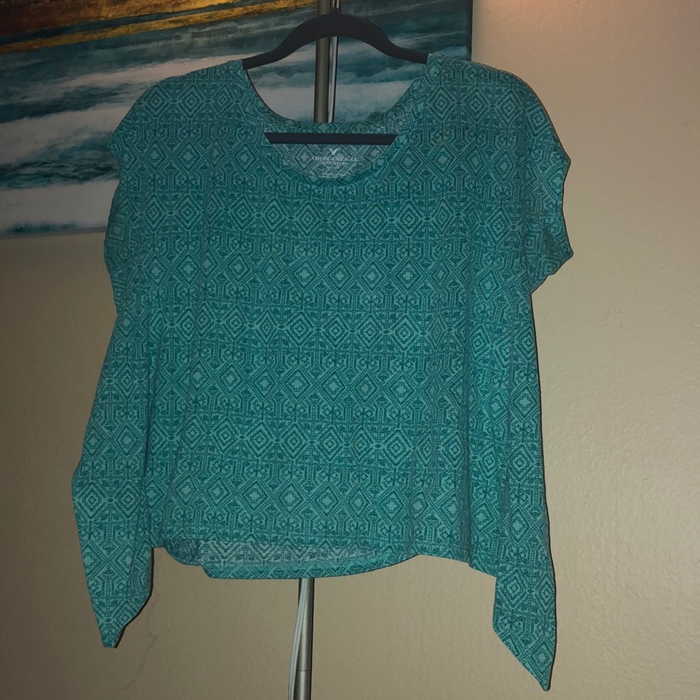 Geo print crop top